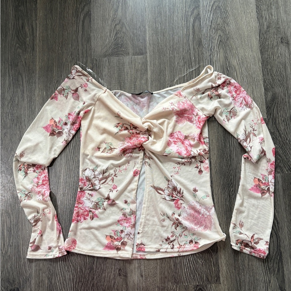 Floral Long Sleeve Women's Top